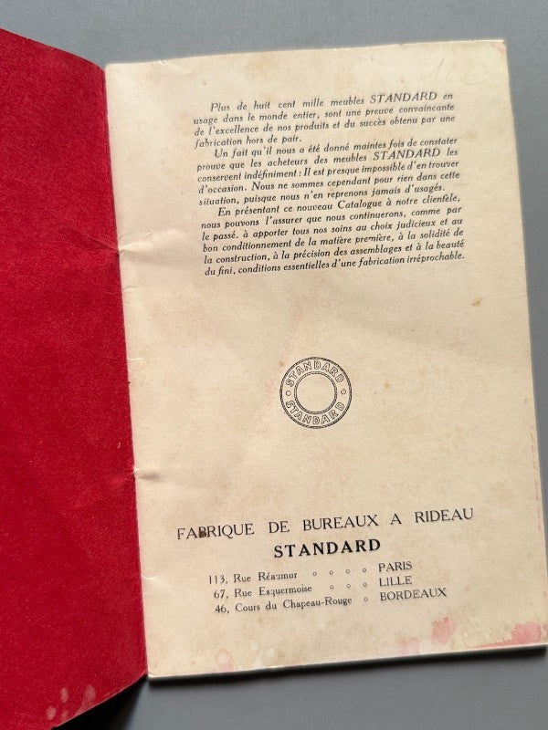 Catálogo de muebles - Meubles de bureau standard