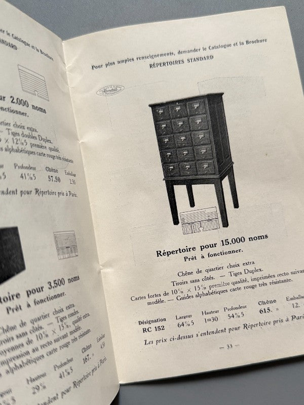 Catálogo de muebles - Meubles de bureau standard
