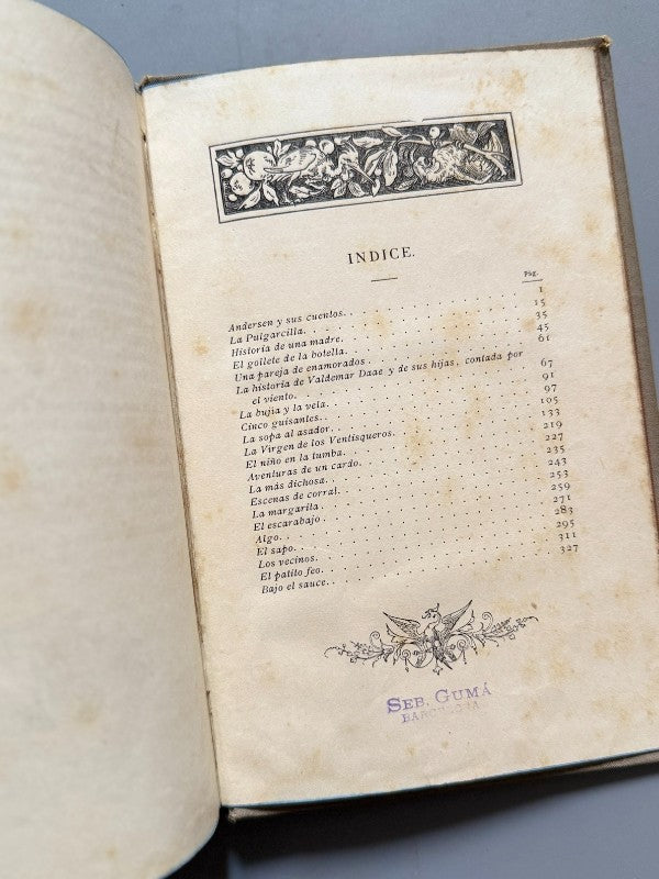 Cuentos de Andersen - Biblioteca Arte y Letras, 1881