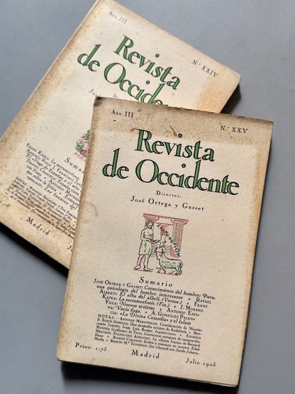 La Metamorfosis, Kafka (1ª ed. en español) - Revista de Occidente nºXXIV y XXV, 1925