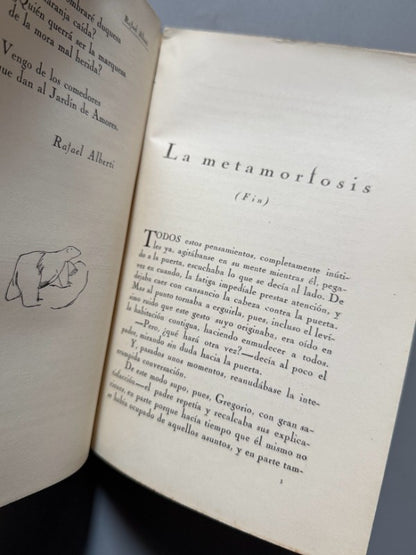 La Metamorfosis, Kafka (1ª ed. en español) - Revista de Occidente nºXXIV y XXV, 1925
