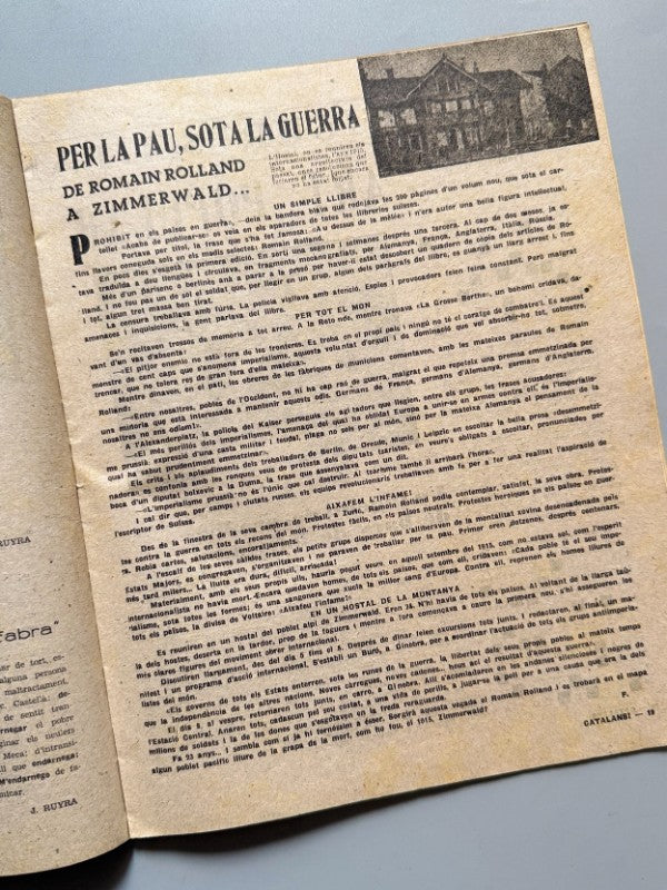Catalans!, El Magazin Popular nº25. Guerra Civil  - 20 octubre 1938