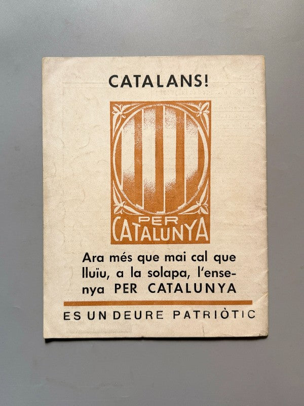 Catalans!, El Magazin Popular nº25. Guerra Civil  - 20 octubre 1938