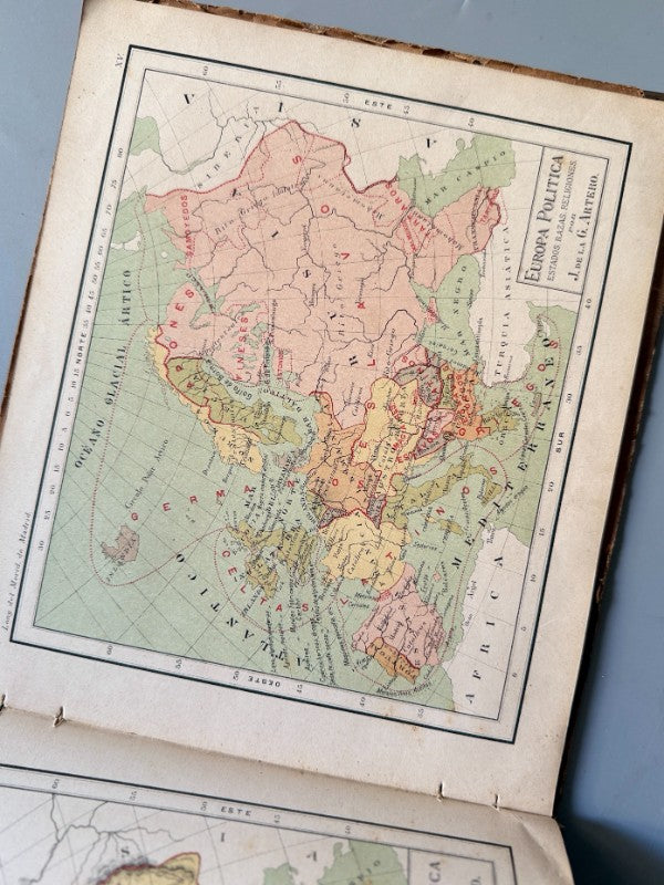 Atlas de Geografía, Juan de la G. Artero - Imprenta de M. Martí y Campaña, 1889