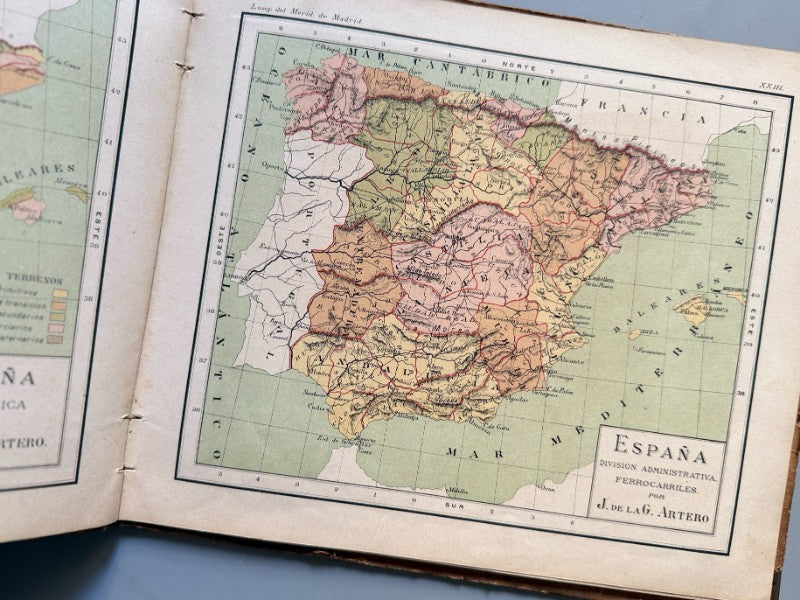 Atlas de Geografía, Juan de la G. Artero - Imprenta de M. Martí y Campaña, 1889