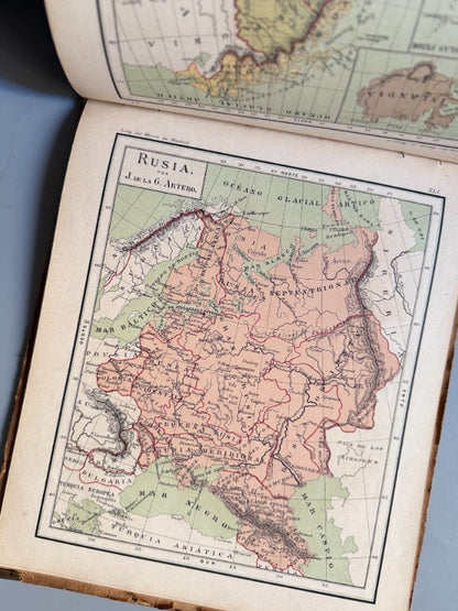 Atlas de Geografía, Juan de la G. Artero - Imprenta de M. Martí y Campaña, 1889
