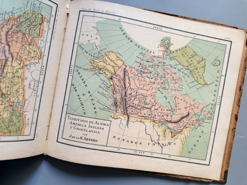 Atlas de Geografía, Juan de la G. Artero - Imprenta de M. Martí y Campaña, 1889