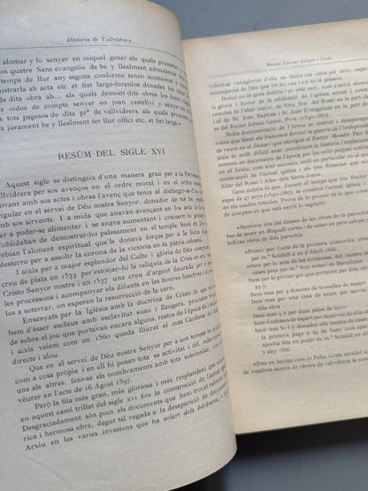 Història de Santa Maria de Vallvidrera, Mossèn Llorens Sallent - Barcelona, 1916