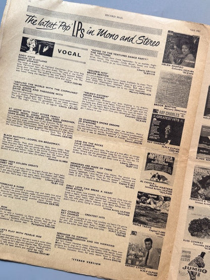 The Beatles. Record Mail - Emi Records Ltd., vol. 6 - nº4, abril de 1963