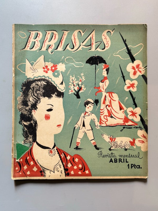 Brisas. Artículo Charles Chaplin, los hermanos Marx. Revista mensual - NºXXIV Abril 1936