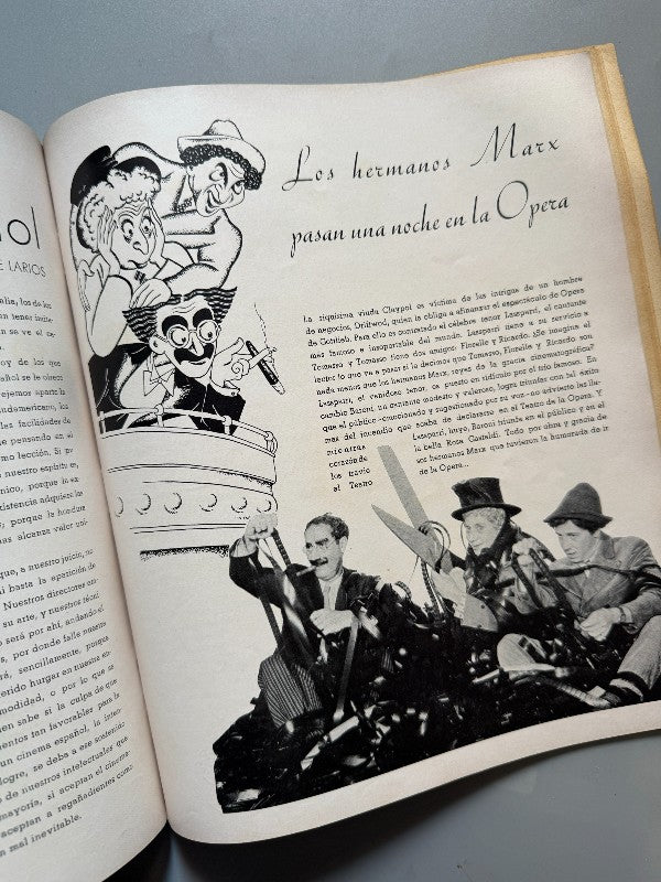Brisas. Artículo Charles Chaplin, los hermanos Marx. Revista mensual - NºXXIV Abril 1936