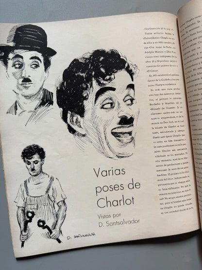 Brisas. Artículo Charles Chaplin, los hermanos Marx. Revista mensual - NºXXIV Abril 1936
