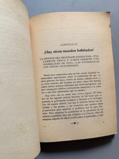 Vienen los platillos volantes, Enrique Miguel Borgas. Ufología - Editorial "Nos", 1954