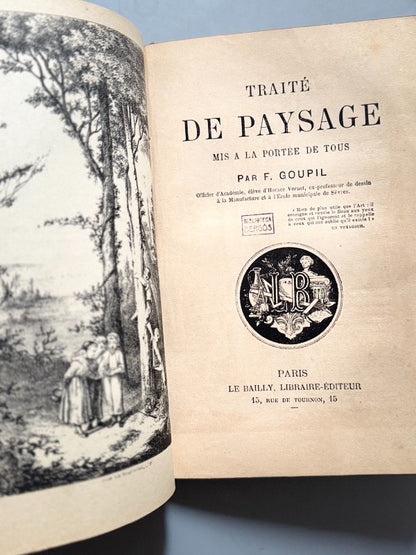 Manuel général de la peinture a l'huile y + Traité de Paysage, F. Goupil - Le Bailly