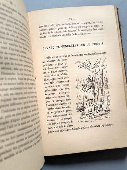 Manuel général de la peinture a l'huile y + Traité de Paysage, F. Goupil - Le Bailly