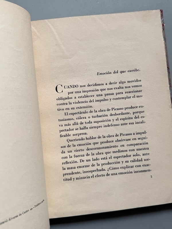 Picasso en su obra, Jaime Sabartés - Cruz y Raya, 1936