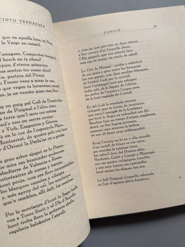 Canigó, Jacint Verdaguer (ilustraciones de Junceda) - Editorial Sala, 1945
