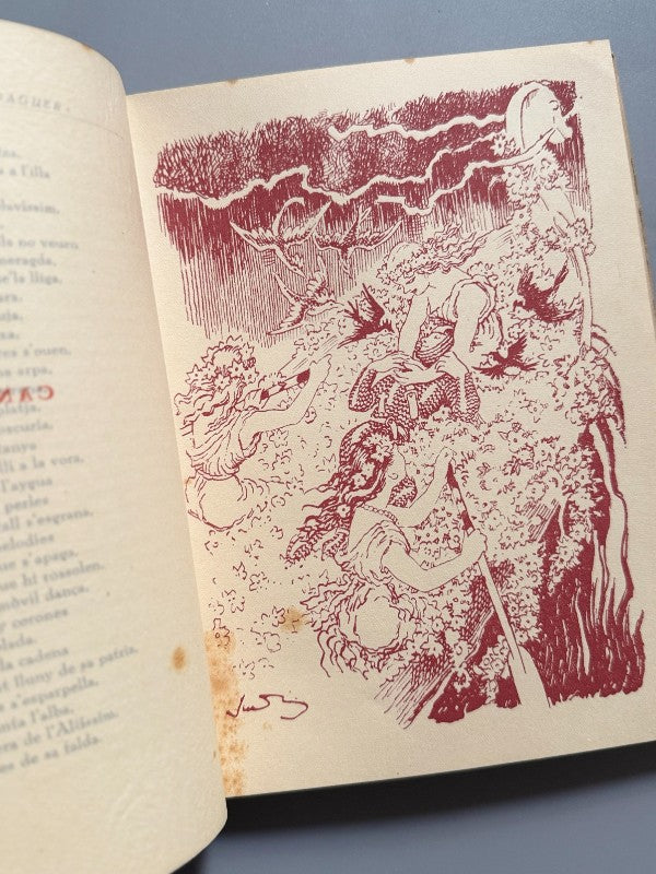 Canigó, Jacint Verdaguer (ilustraciones de Junceda) - Editorial Sala, 1945