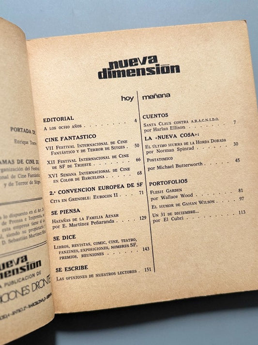 Nueva dimensión. Ciencia ficción y fantasía, nº61 - Ediciones Dronte, Diciembre 1974