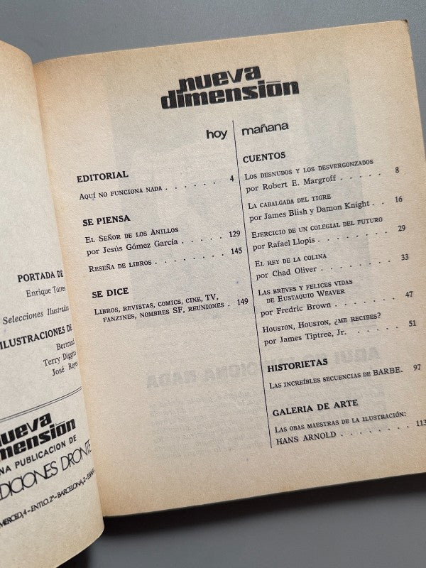 Nueva dimensión. Ciencia ficción y fantasía, nº97 - Ediciones Dronte, Enero-Febrero 1978