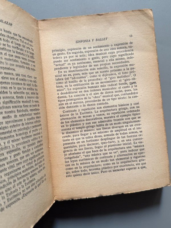 Sinfonía y ballet, Adolfo Salazar - Editorial Mundo Latino, 1929