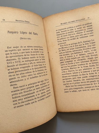 Mujeres célebres sevillanas, Amantina Cobos de Villalobos - Imp. de F. Díaz y Comp., 1917