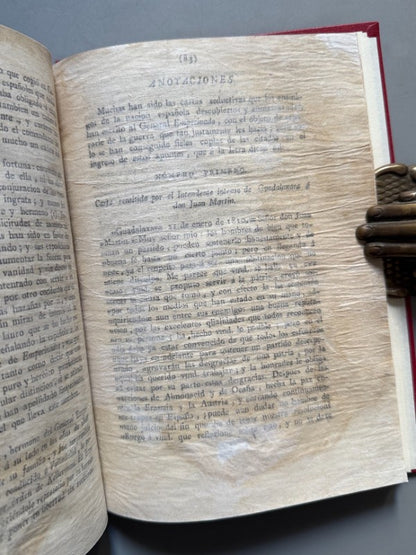 Vida y hechos de El Empecinado. Guerra de la Independencia Española - Madrid, 1814