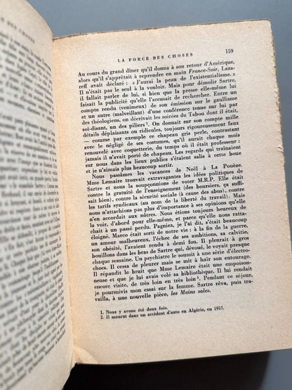 La force des choses, Simone de Beauvoir (1ª ed.) - Gallimard, 1963