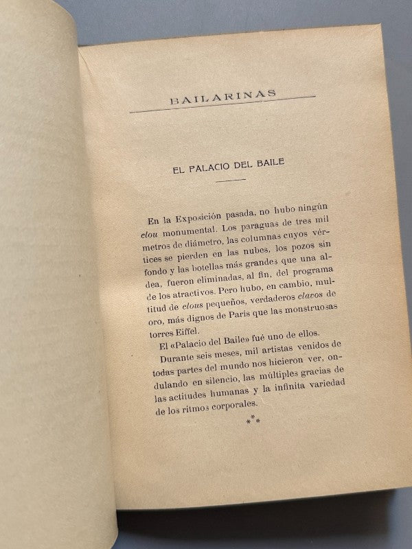 Bailarinas, E. Gómez Carrillo - B. Rodríguez Serra, ca. 1900