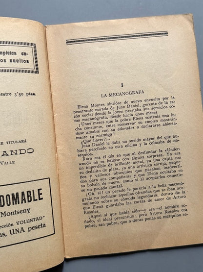 Mi honor...¡No importa!, Regina Opisso (La Novela Ideal nº125) - La Revista Blanca, años 20-30