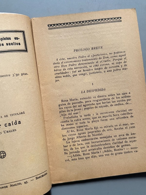 Pedro El "Justiciero", Regina Opisso (La Novela Ideal nº117) - La Revista Blanca, años 20-30