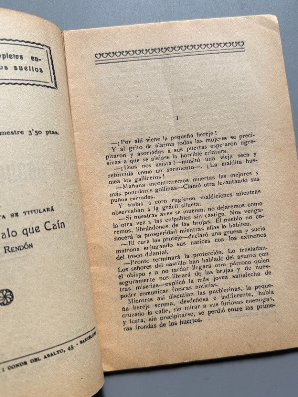 La pequeña hechicera, Ángela Graupera (La Novela Ideal nº113) - La Revista Blanca, años 20-30