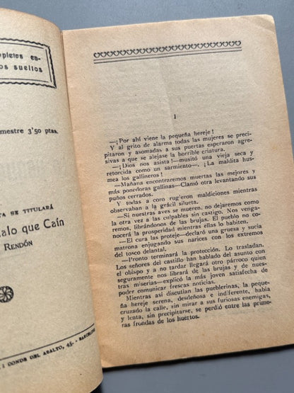La pequeña hechicera, Ángela Graupera (La Novela Ideal nº113) - La Revista Blanca, años 20-30