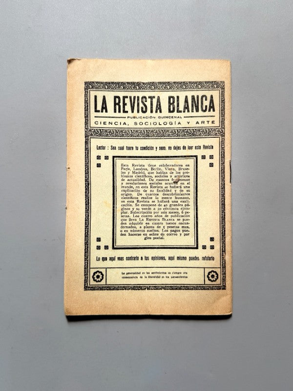 La pequeña hechicera, Ángela Graupera (La Novela Ideal nº113) - La Revista Blanca, años 20-30