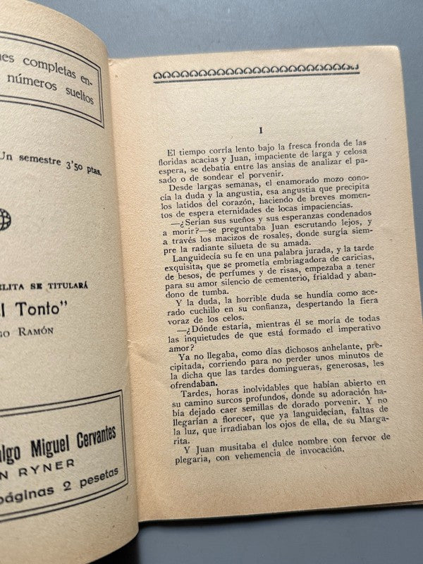 La tentación, Ángela Graupera (La Novela Ideal nº133) - La Revista Blanca, años 20-30