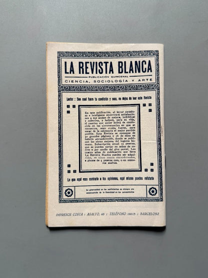 La tentación, Ángela Graupera (La Novela Ideal nº133) - La Revista Blanca, años 20-30