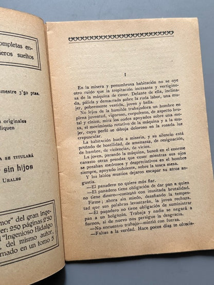 En las garras del hombre, Ángela Graupera (La Novela Ideal nº151) - La Revista Blanca, años 20-30