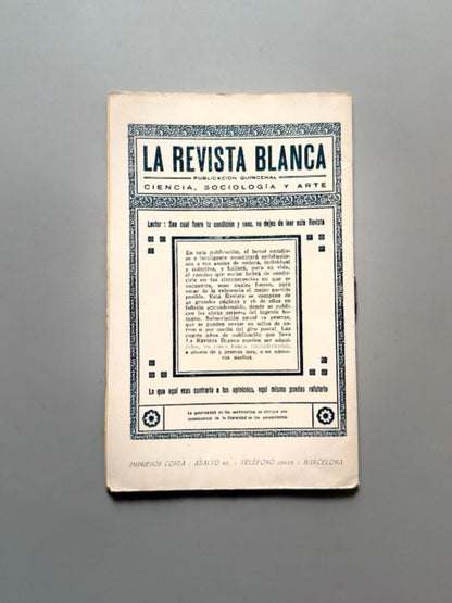 El retorno a la tierra, Ángela Graupera (La Novela Ideal nº123) - La Revista Blanca, años 20-30