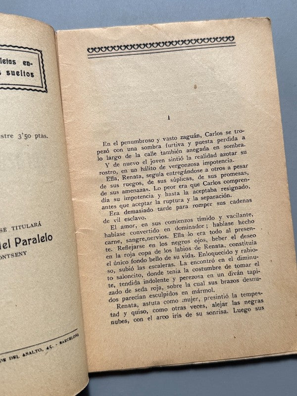 El corazón de la esfinge, Ángela Graupera (La Novela Ideal nº106) - La Revista Blanca, años 20-30
