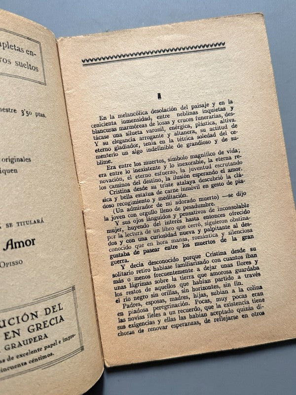 Camino de amor, Ángela Graupera (La Novela Ideal nº173) - La Revista Blanca, años 20-30