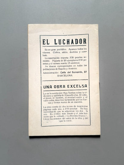 El batelero, Ángela Graupera (La Novela Ideal nº231) - La Revista Blanca, años 20-30