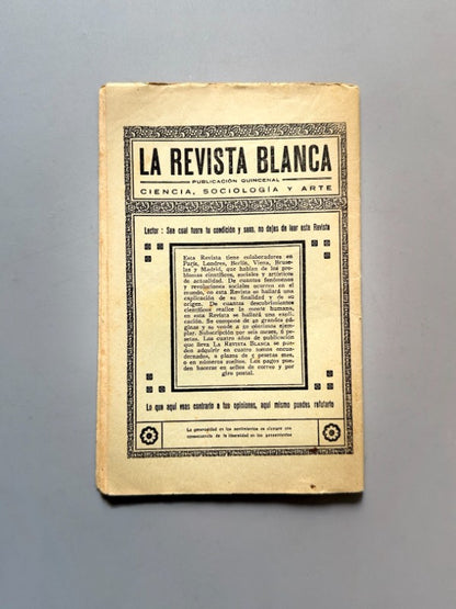 Nuestra señora del Paralelo, Federica Montseny, La Novela Ideal 89 - La Revista Blanca,  años 20-30