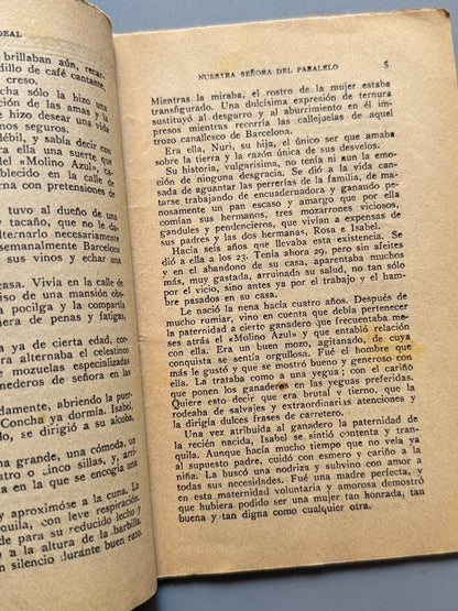 Nuestra señora del Paralelo, Federica Montseny, La Novela Ideal 89 - La Revista Blanca,  años 20-30