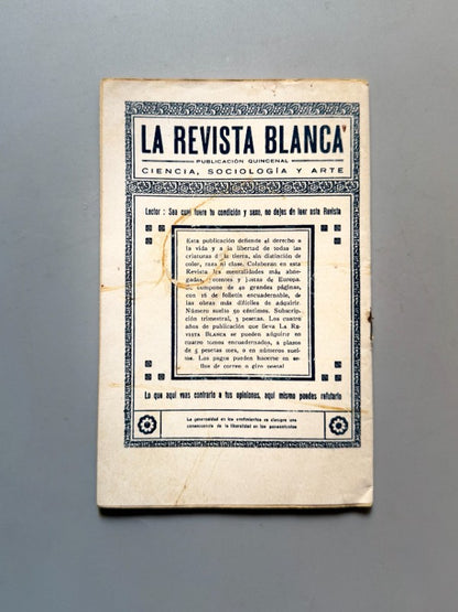 Los caminos del mundo, Federica Montseny, La Novela Ideal nº120 - La Revista Blanca, años 20-30