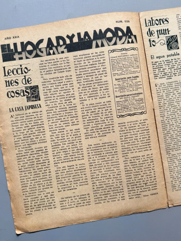 El Hogar y la Moda, nº1139 - 20 de mayo de 1937