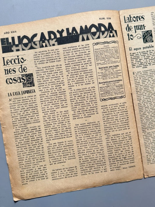 El Hogar y la Moda, nº1139 - 20 de mayo de 1937
