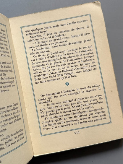 Le Jardin des Roses, Saádi - L'Édition D'Art H. Piazza, 1935