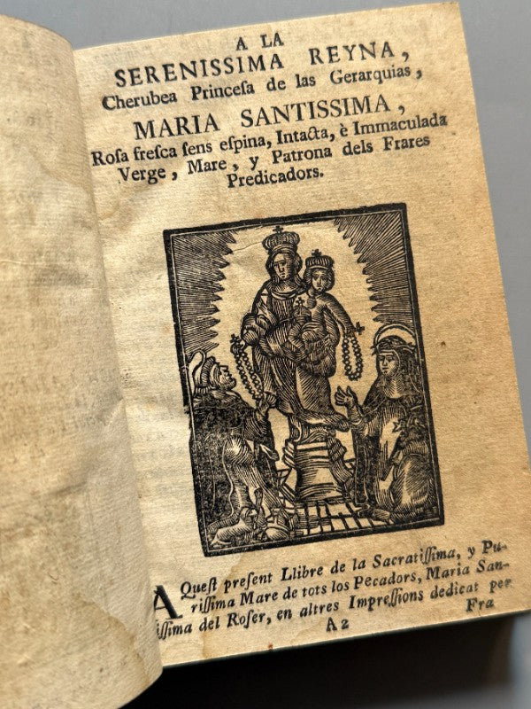 Llibre Dels Miracles de Nra. Sra. Del Roser, Geroni Taix - Geronym Palol, 1685