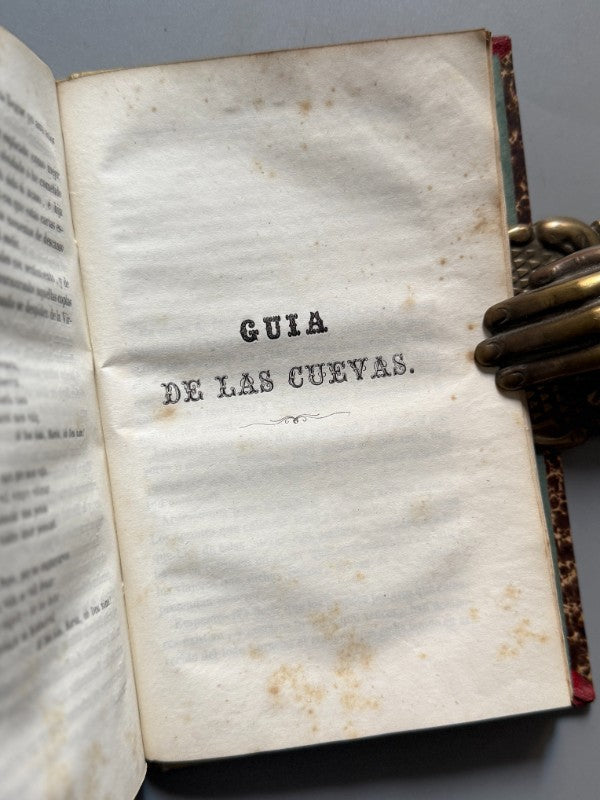 Guia de Montserrat y de sus cuevas, Víctor Balaguer - Imprenta Nueva de J. Jepús y R. Villegas, 1857