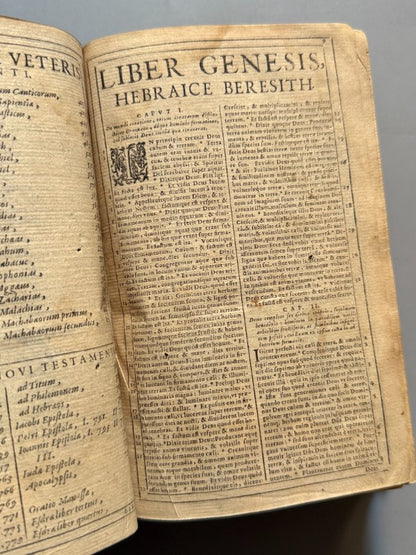 Biblia Sacra - Sumptibus Claudii de Villiers Typographi, 1637